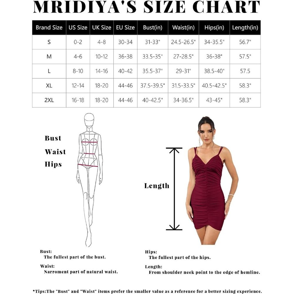 Women's Sexy Halter Dress Sleeveless Bodycon Ruched Spaghetti Strap Mini Club - Picture 6 of 6